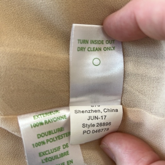 Lilly Pulitzer Aubra Embroidered Sleeveless Shift Dress, Tan Sand Dune, size S - Picture 9 of 9